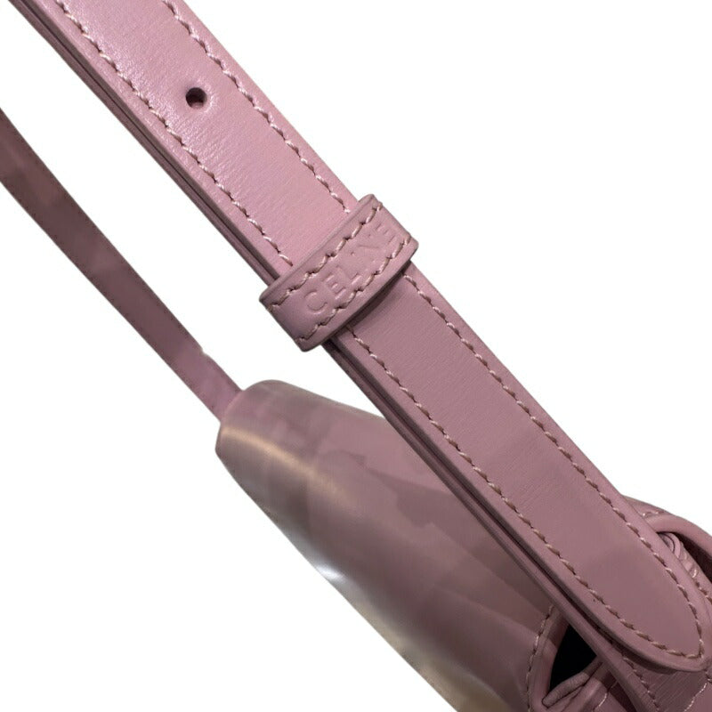 [★Up to 30,000 yen off coupon★9/1-9/11] CELINE Shoulder Bag Claude Rose Shiny