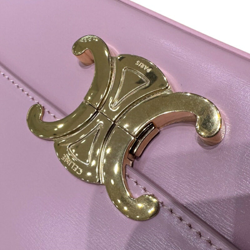 [★Up to 30,000 yen off coupon★9/1-9/11] CELINE Shoulder Bag Claude Rose Shiny