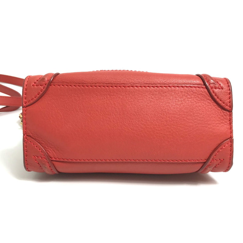 CELINE 168243 Nano Shopper Luggage Bag Crossbody Shoulder Bag Handbag Leather