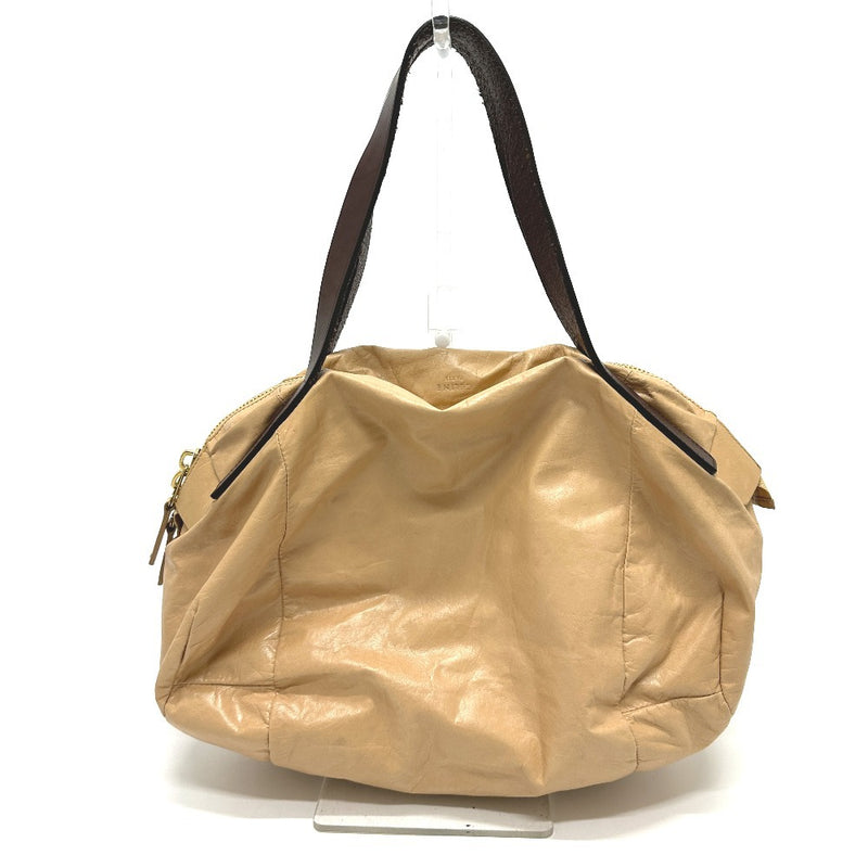 CELINE Bag Padded Shoulder Bag Handbag Leather Women's Beige [Used]