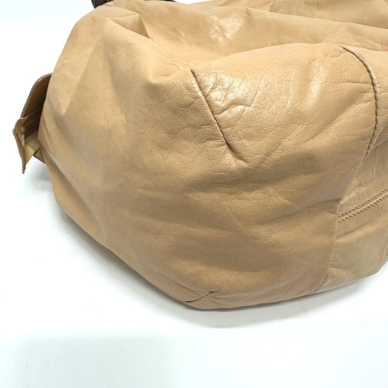CELINE Bag Padded Shoulder Bag Handbag Leather Women's Beige [Used]