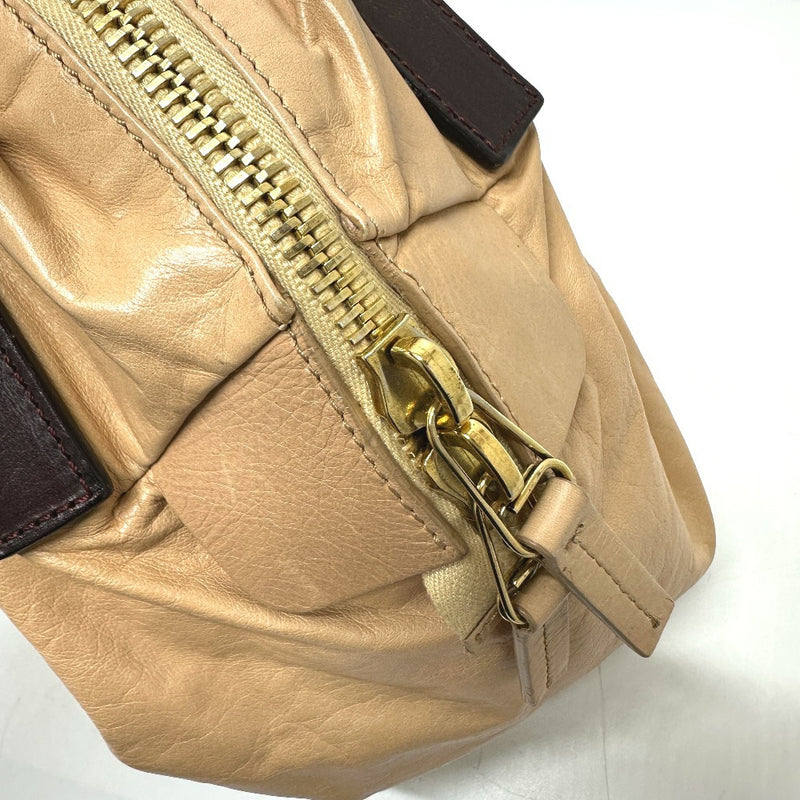 CELINE Bag Padded Shoulder Bag Handbag Leather Women's Beige [Used]