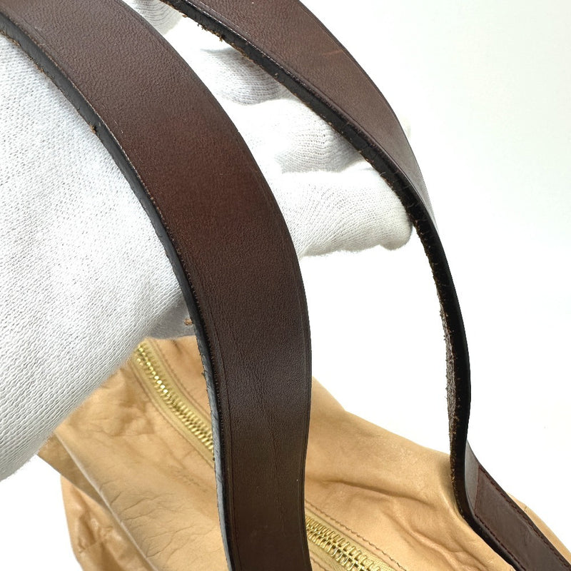 CELINE Bag Padded Shoulder Bag Handbag Leather Women's Beige [Used]