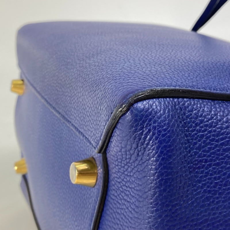 CELINE Handbag Belt Bag Bag 2WAY Bag Shoulder Shoulder Bag Leather Women's Blue