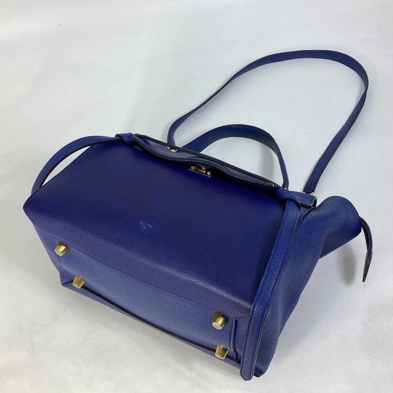 CELINE Handbag Belt Bag Bag 2WAY Bag Shoulder Shoulder Bag Leather Women's Blue