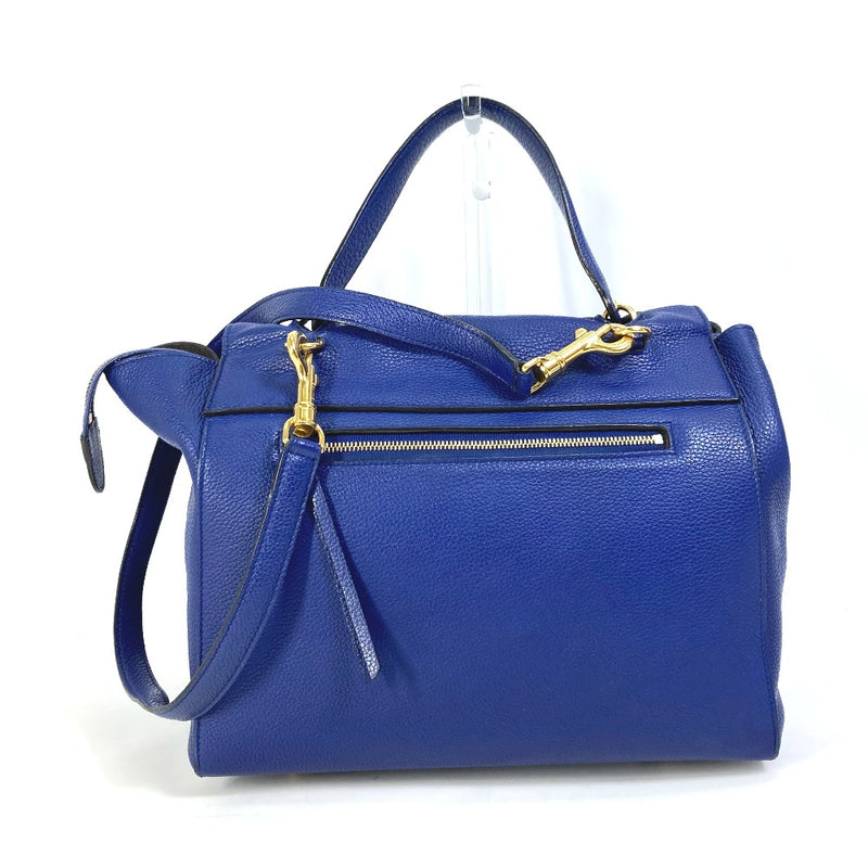 CELINE Handbag Belt Bag Bag 2WAY Bag Shoulder Shoulder Bag Leather Women's Blue
