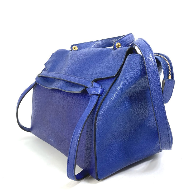 CELINE Handbag Belt Bag Bag 2WAY Bag Shoulder Shoulder Bag Leather Women's Blue