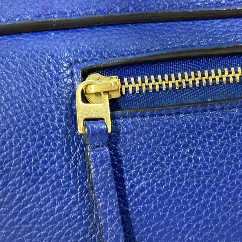CELINE Handbag Belt Bag Bag 2WAY Bag Shoulder Shoulder Bag Leather Women's Blue