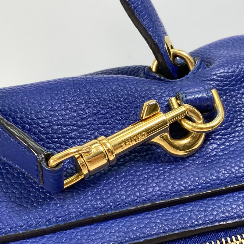 CELINE Handbag Belt Bag Bag 2WAY Bag Shoulder Shoulder Bag Leather Women's Blue