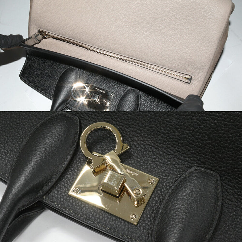 Salvatore Ferragamo Handbag Shoulder Bag Studio Small Gancini Tricolor Calf