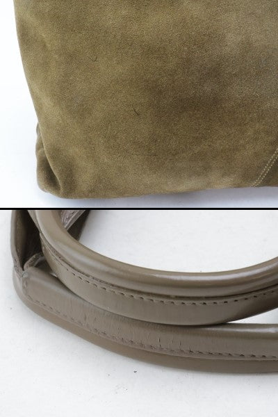 2404-21 Jimmy Choo Tote Bag JIMMY CHOO Suede Brown A4 Available Top ZIP