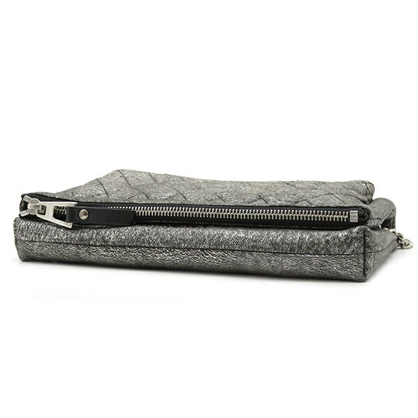 Jimmy Choo JIMMY CHOO Shoulder Bag Quilted Chain Shoulder Leather Silver Silver