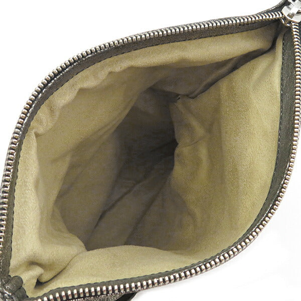 Jimmy Choo JIMMY CHOO Shoulder Bag Quilted Chain Shoulder Leather Silver Silver