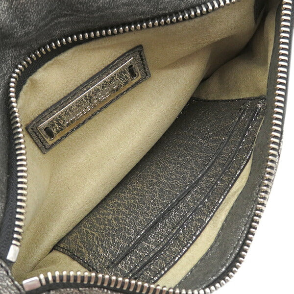 Jimmy Choo JIMMY CHOO Shoulder Bag Quilted Chain Shoulder Leather Silver Silver