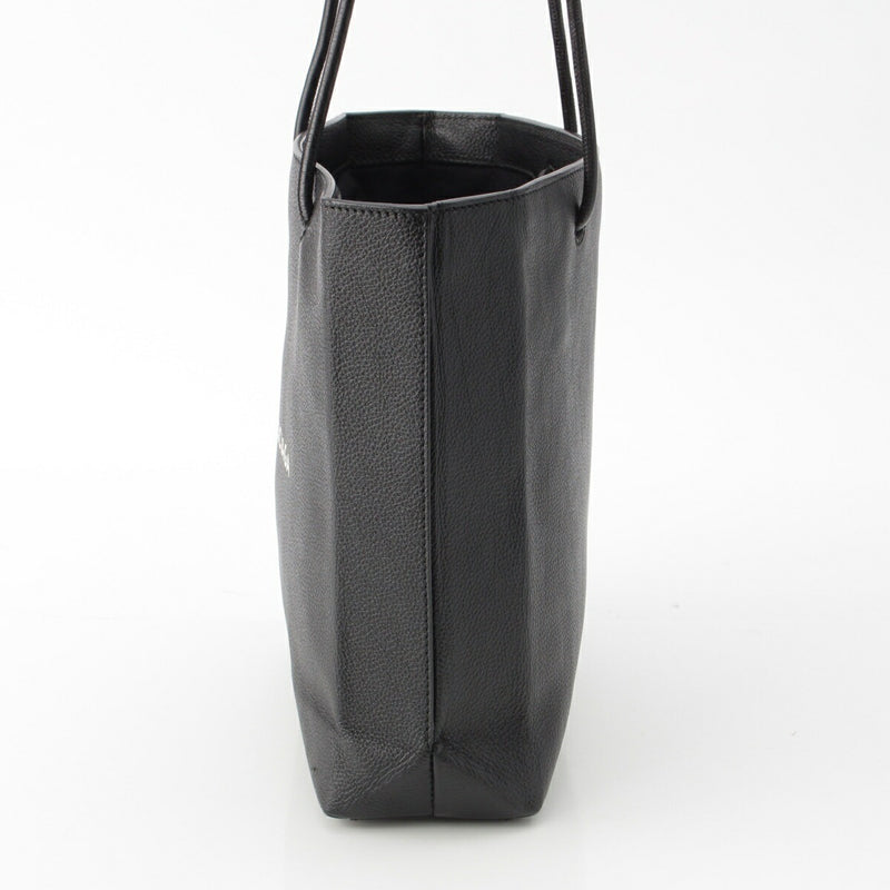 Balenciaga Leather Logo Shopping Bag Tote Bag 491660 Black [Used] [Genuine