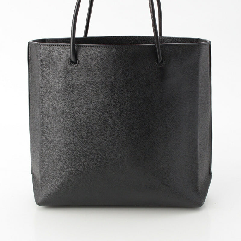 Balenciaga Leather Logo Shopping Bag Tote Bag 491660 Black [Used] [Genuine