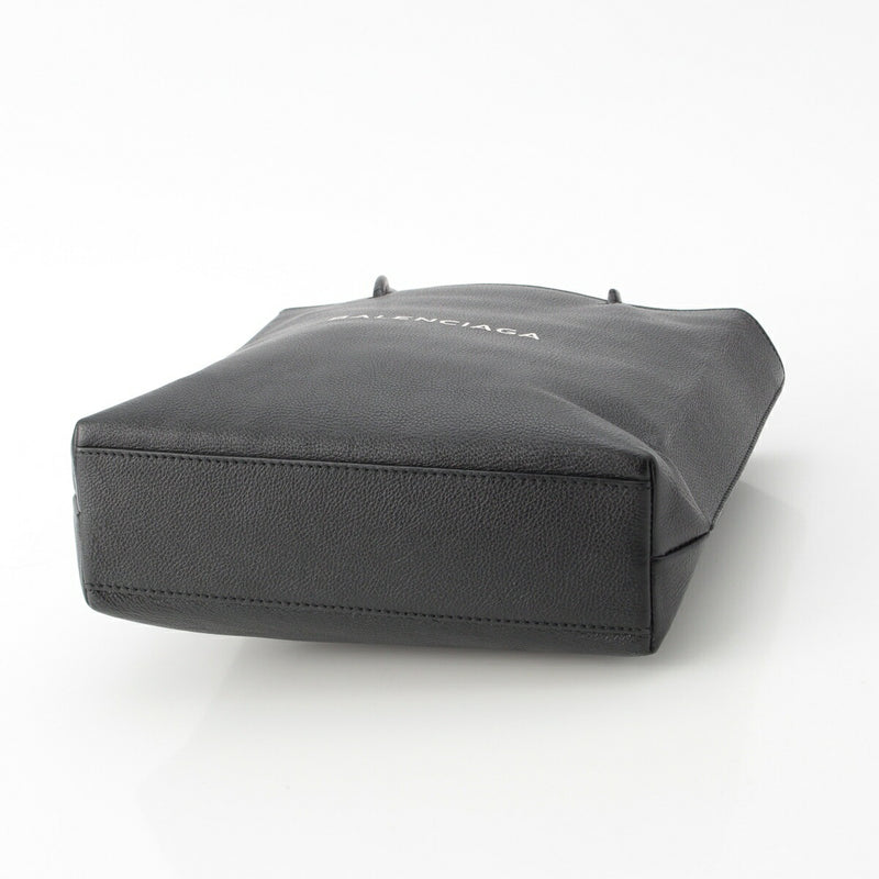 Balenciaga Leather Logo Shopping Bag Tote Bag 491660 Black [Used] [Genuine
