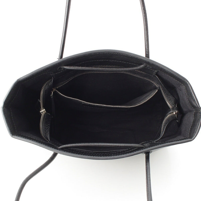 Balenciaga Leather Logo Shopping Bag Tote Bag 491660 Black [Used] [Genuine