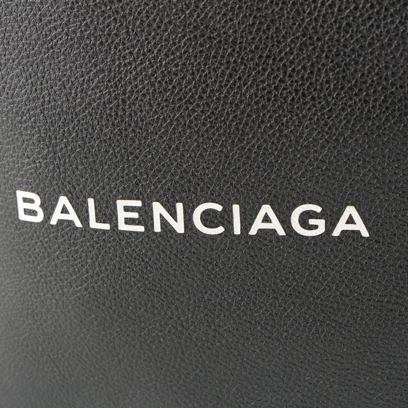 Balenciaga Leather Logo Shopping Bag Tote Bag 491660 Black [Used] [Genuine