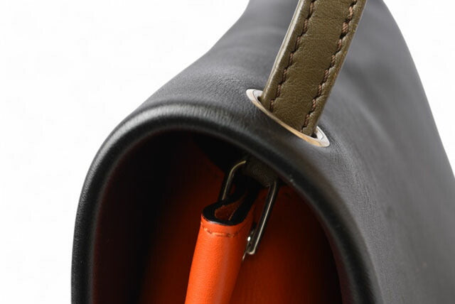 CELINE Shoulder Bag/Clutch Bag CELINE All Soft/ALL SOFT Black/Orange/Khaki