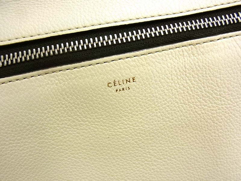 [Used] ◆CELINE Edge Leather Handbag Made in Italy Phoebe Women's