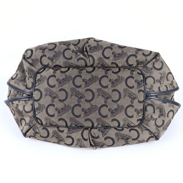 Rank B [Celine] Tote bag/C Macadam/Brown/Leather/Canvas [Used]