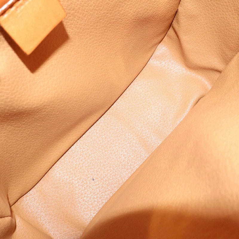 CELINE Macadam Tote Bag Beige PVC x Leather Handbag Shoulder Bag Gold Hardware