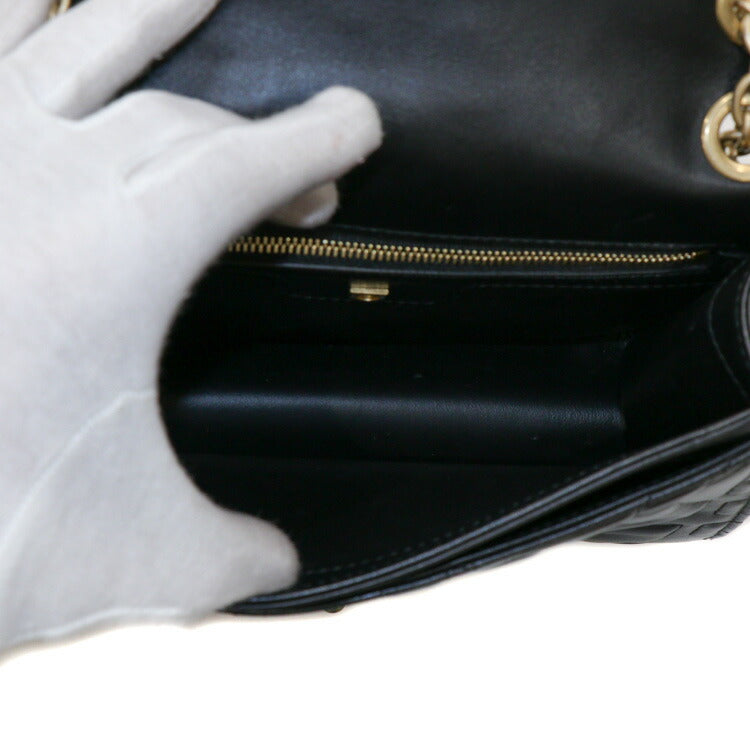 [Good condition] Salvatore Ferragamo Chain Shoulder Bag Gancini Quilted Women's
