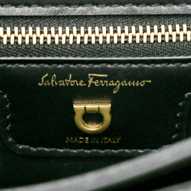 [Good condition] Salvatore Ferragamo Chain Shoulder Bag Gancini Quilted Women's