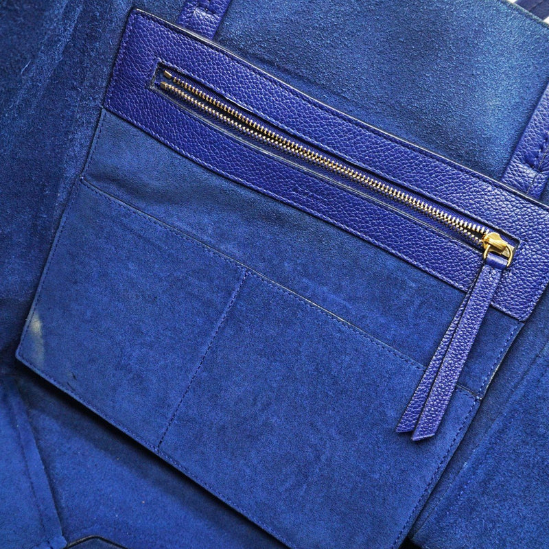 ☆【Used】【CELINE】 Hippo Phantom Small Tote Bag Blue