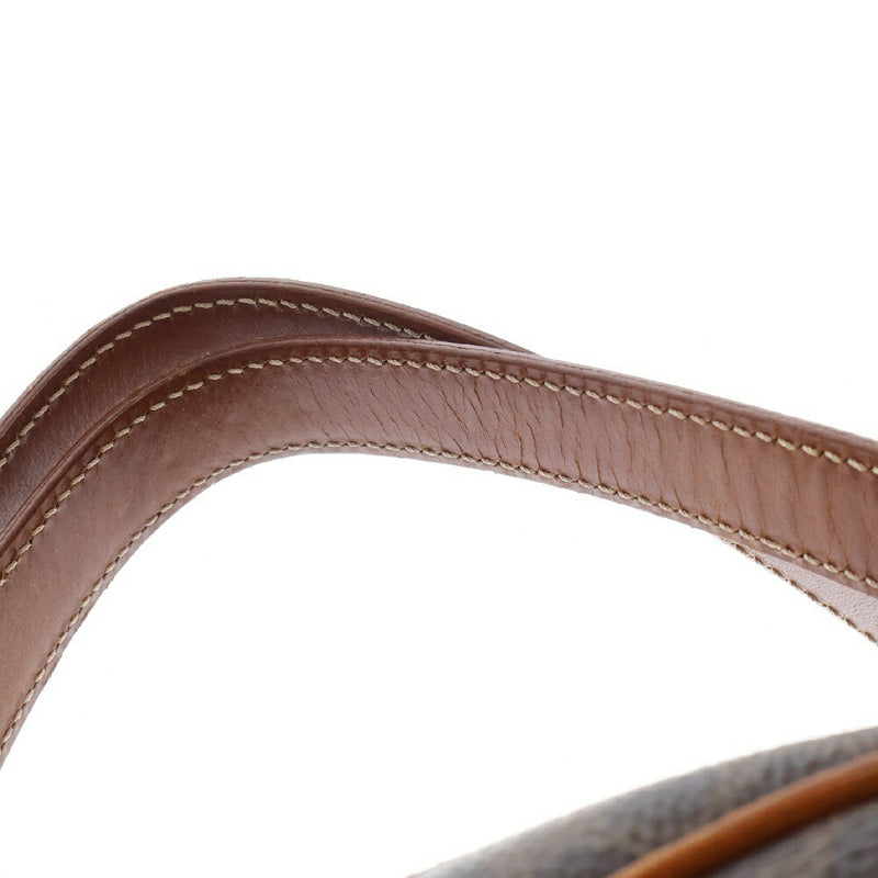 CELINE Macadam Handbag Brown Camel Gold Hardware PVC [Used] [Condition B]