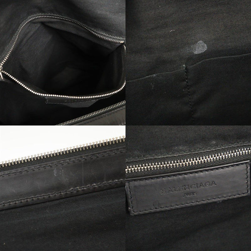 Balenciaga Boston Bag 392010 Used White Canvas Leather BALENCIAGA [Used] | 2WAY