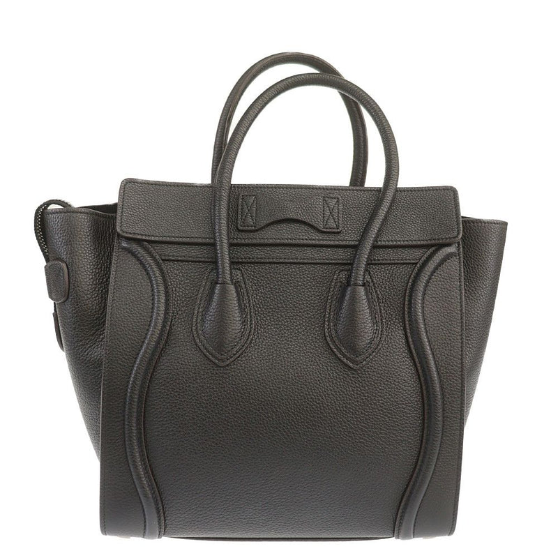 Celine Handbag Luggage Micro Shopper 189793 Used Black Leather CELINE [Used] |