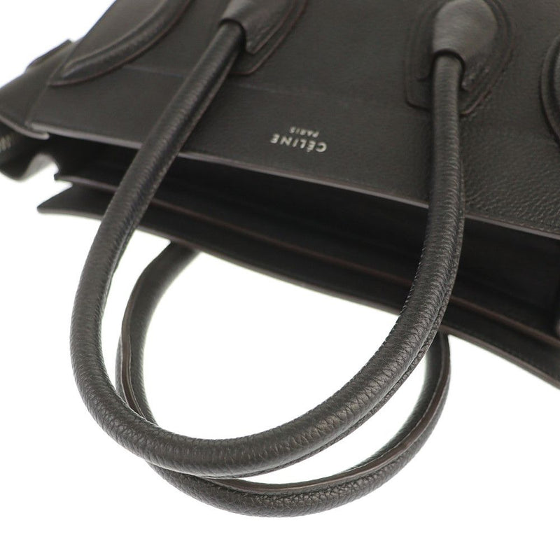 Celine Handbag Luggage Micro Shopper 189793 Used Black Leather CELINE [Used] |