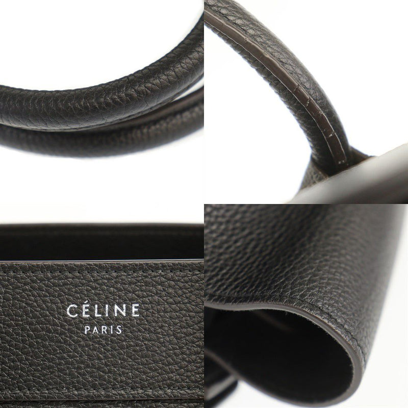 Celine Handbag Luggage Micro Shopper 189793 Used Black Leather CELINE [Used] |