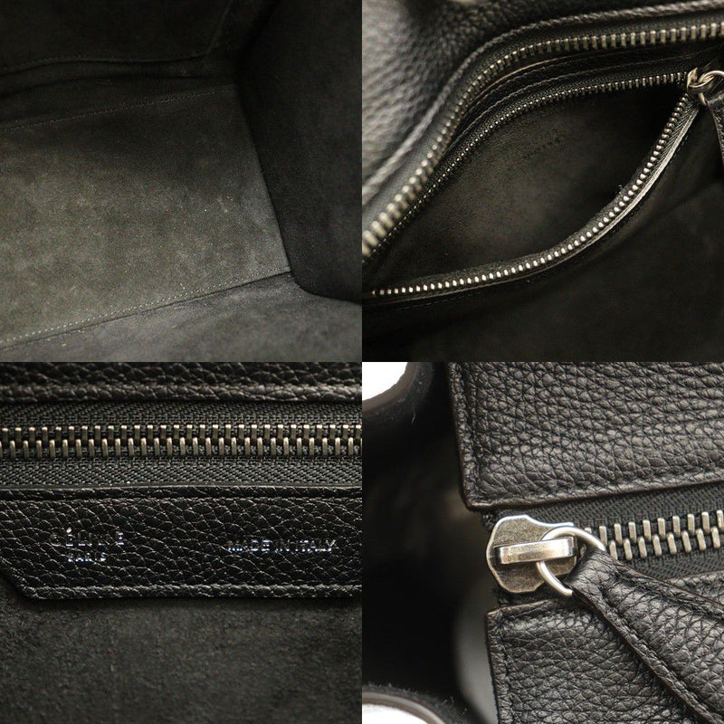 Celine Handbag Luggage Micro Shopper 189793 Used Black Leather CELINE [Used] |