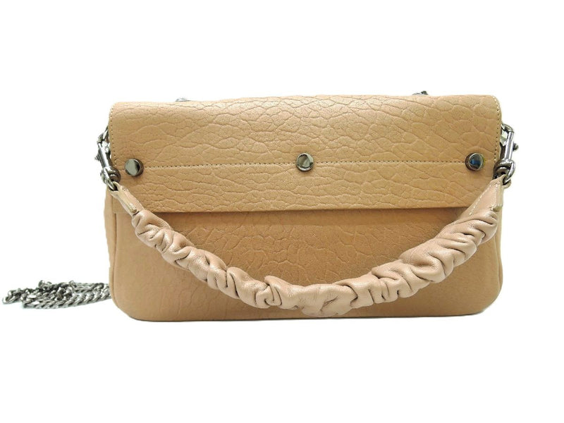 JIMMY CHOO Chain Shoulder Bag 2way Pink Beige Women's Rank AB