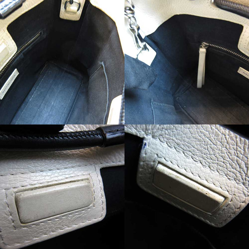 Balenciaga bag shopping tote XXS white handbag shoulder crossbody 2way B rank
