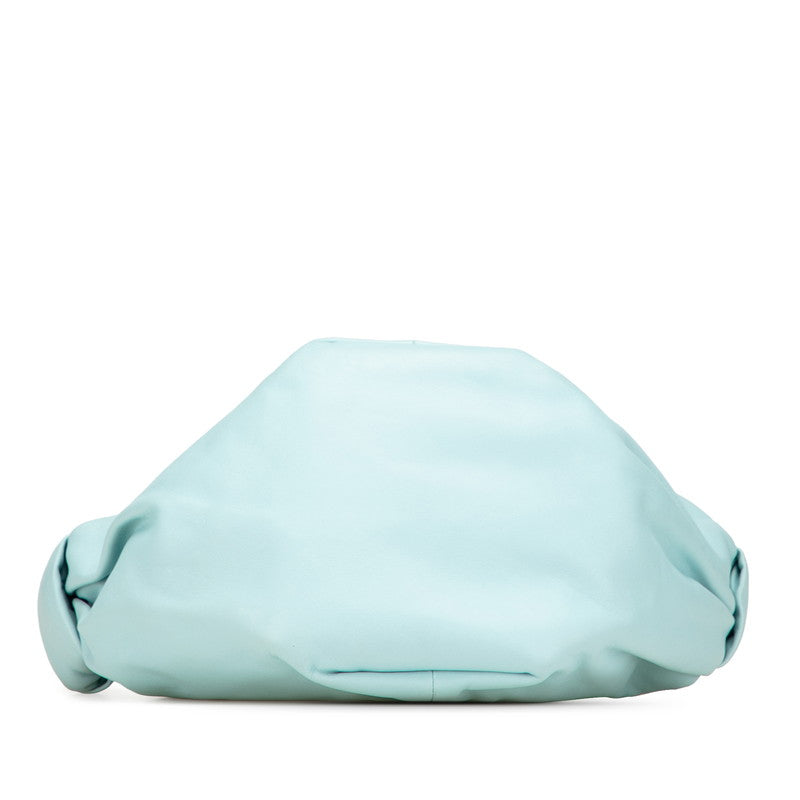 Bottega Veneta Double Knot Handbag One Shoulder Bag Light Blue Leather Women's