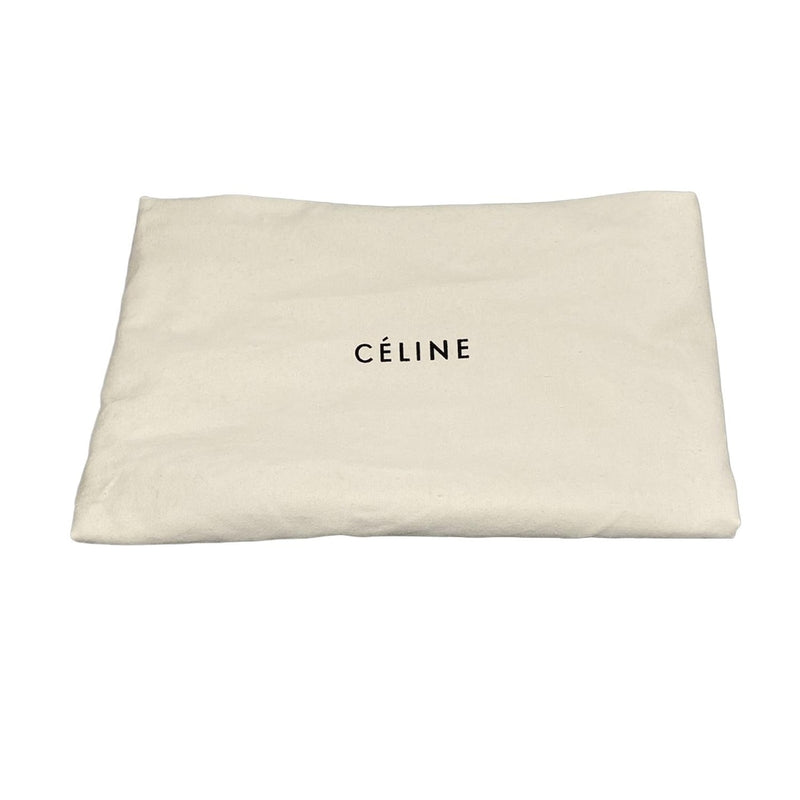 [Used] CELINE Luggage Micro Shopper Handbag Gray Beige