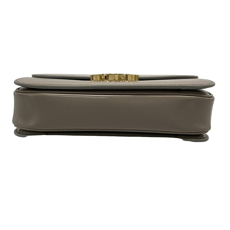 [Used] CELINE Classic Triomphe Bag/Triomphe Medium Shoulder Bag Gray Beige