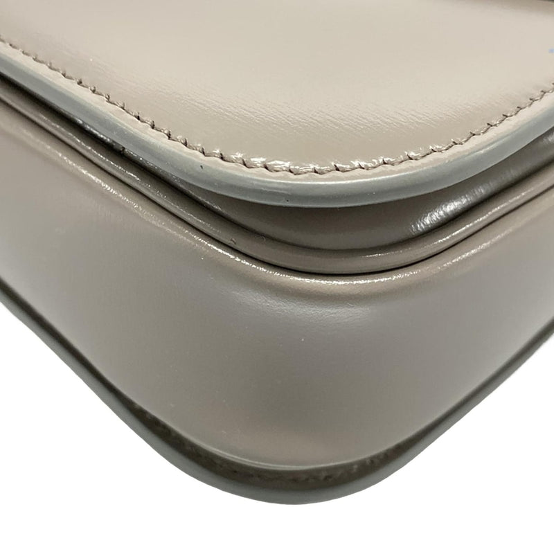 [Used] CELINE Classic Triomphe Bag/Triomphe Medium Shoulder Bag Gray Beige