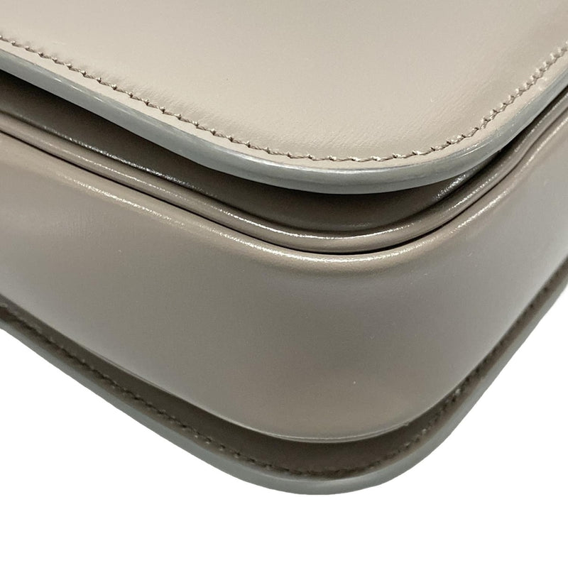 [Used] CELINE Classic Triomphe Bag/Triomphe Medium Shoulder Bag Gray Beige