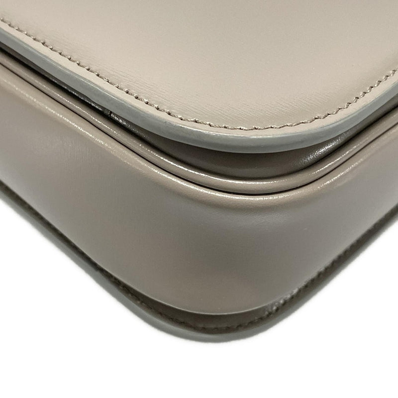 [Used] CELINE Classic Triomphe Bag/Triomphe Medium Shoulder Bag Gray Beige