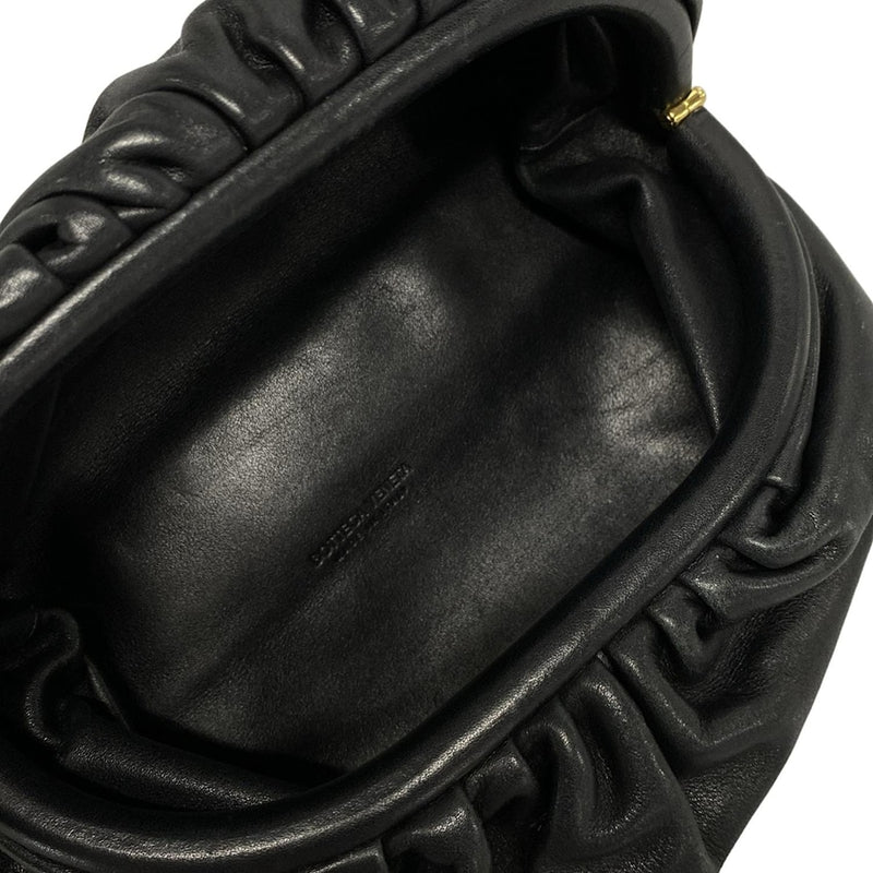 [Used] BOTTEGA VENETA The Chain Pouch Shoulder Bag Chain Shoulder Black Leather