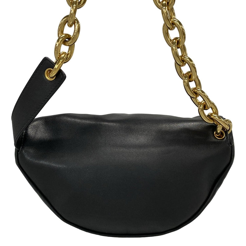 [Used] BOTTEGA VENETA The Chain Pouch Shoulder Bag Chain Shoulder Black Leather