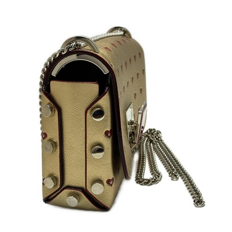 JIMMY CHOO Rocket Petit Shoulder Bag Heart/Chain Shoulder/Hologram Seals