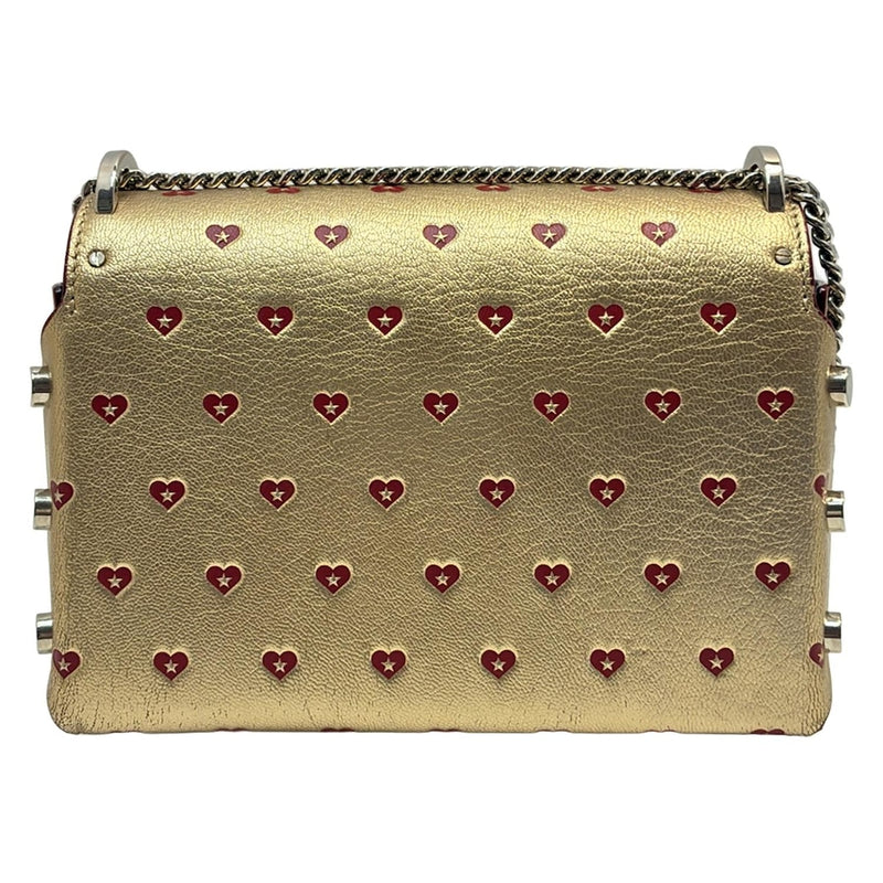 JIMMY CHOO Rocket Petit Shoulder Bag Heart/Chain Shoulder/Hologram Seals