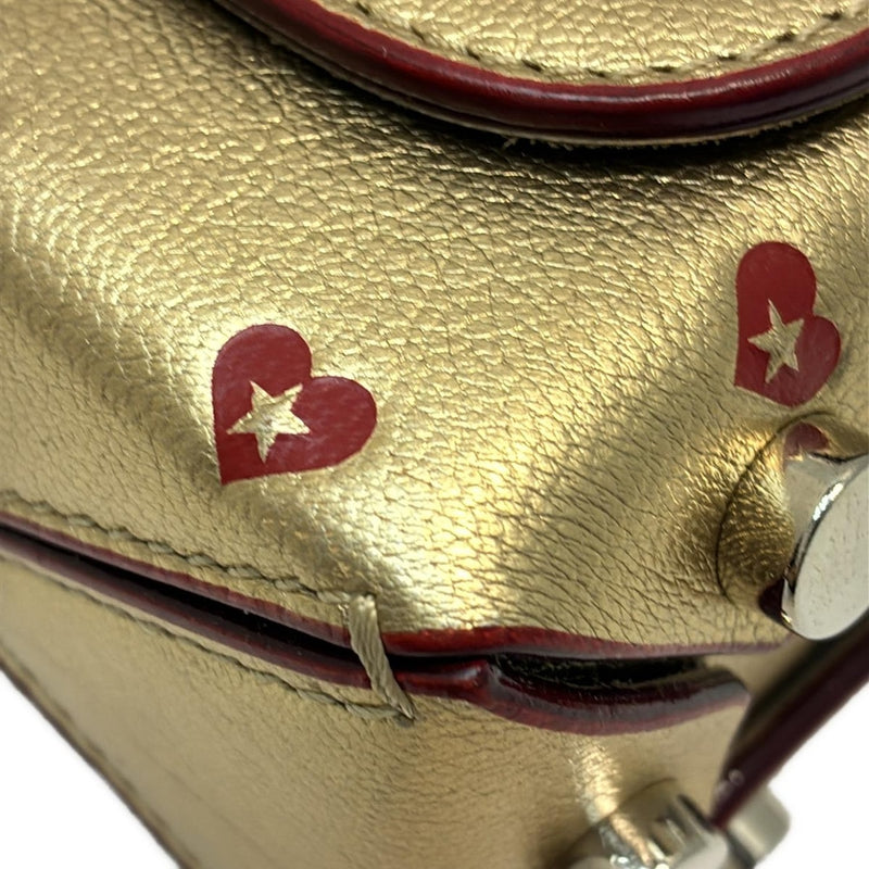 JIMMY CHOO Rocket Petit Shoulder Bag Heart/Chain Shoulder/Hologram Seals