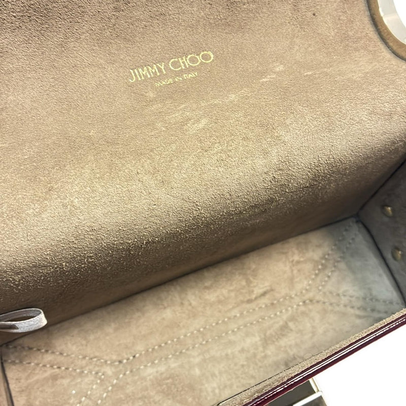 JIMMY CHOO Rocket Petit Shoulder Bag Heart/Chain Shoulder/Hologram Seals